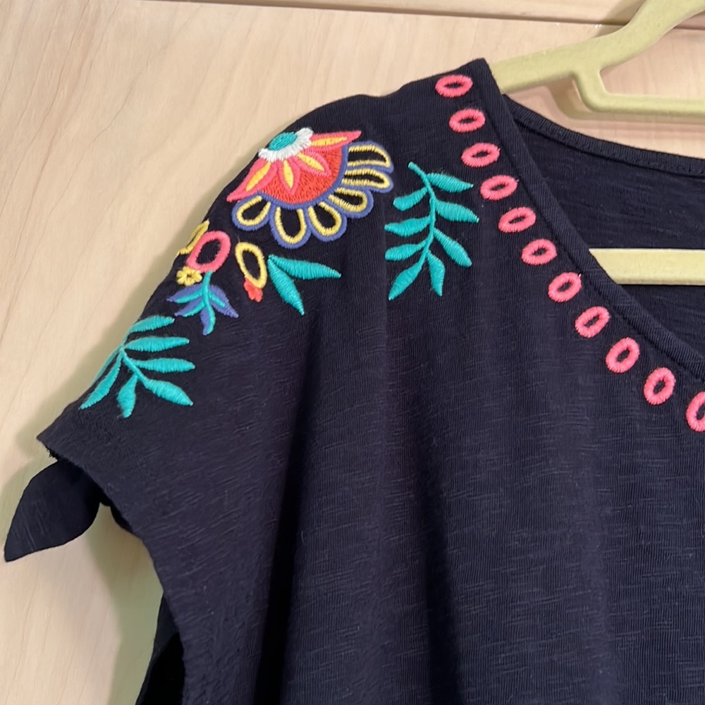 Talbots Embroidered Shift Dress - Picture 3 of 7